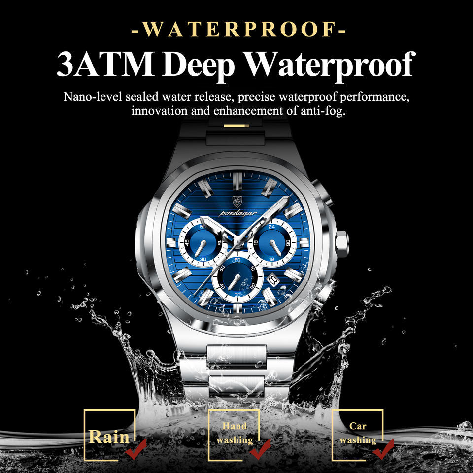 POEDAGAR 834 Luxury Waterproof Men's Watch